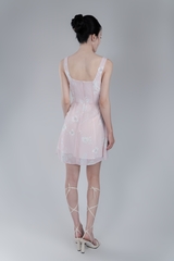 DAHLIA DRESS- Váy Hoa Cổ Vuông YMY Chất Liệu Vải Voan Phong Cách Nhẹ Nhàng, Nữ Tính (Y06OPS04)