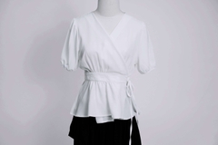 ALMA TOP - Áo Kiểu Cổ Chéo YMY Chất Liệu Nhập Khẩu Phong Cách Trẻ Trung, Thanh Lịch ( Y05BLS11)