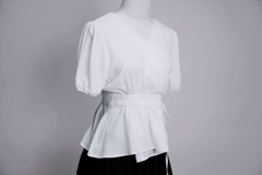 ALMA TOP - Áo Kiểu Cổ Chéo YMY Chất Liệu Nhập Khẩu Phong Cách Trẻ Trung, Thanh Lịch ( Y05BLS11)