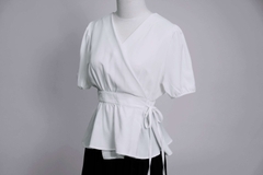 ALMA TOP - Áo Kiểu Cổ Chéo YMY Chất Liệu Nhập Khẩu Phong Cách Trẻ Trung, Thanh Lịch ( Y05BLS11)