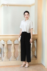 NARA SHIRT - Áo Sơ Mi Túi Hộp YMY Chất Liệu Linen Nhập Khẩu Phong Cách Hiện Đại, Basic ( Y05BLS13)