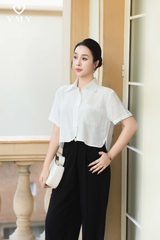NARA SHIRT - Áo Sơ Mi Túi Hộp YMY Chất Liệu Linen Nhập Khẩu Phong Cách Hiện Đại, Basic ( Y05BLS13)