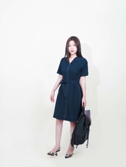 ELARIS DRESS - Váy Liền Chỉ Phối Chất Liệu Spandex Phong Cách Thanh Lịch, Nữ Tính (Y05OPS05)
