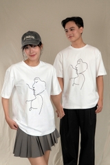 HARMONY T-SHIRT, Áo Phông YMY In Họa Tiết, Chất liệu Cotton 100%, Phong Cách Basic