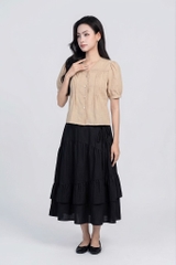 Nara Soft Blouse- Áo Sơ Mi YMY Cách Điệu Phong Cách Thanh lịch, Nhẹ Nhàng