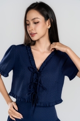CALISTA SET- Set Áo Dây, Chân váy Ngắn YMY Chất Liệu Boi Thêu Phong Cách Trẻ Trung, Nữ Tính (Y06BLS08)