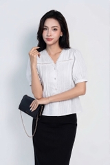 Nara Soft Blouse- Áo Sơ Mi YMY Cách Điệu Phong Cách Thanh lịch, Nhẹ Nhàng