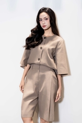 SILVA PANTS - Quần Short YMY Chất Liệu Đũi Thoáng Mát Nhập Khẩu Phong Cách Thanh Lịch (Y25FWPT03)