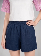 ELINA SHORTS- Quần Shorts Cạp Chun YMY Chất Liệu Linen Vân (Y06PT01)