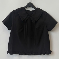 SORA TOP - Áo Sơ Mi Cách Điệu 2 Lớp Cổ Chất Liệu Cotton Nhập Khẩu Phong Cách Nhẹ Nhàng, Nữ Tính (Y05BLS05)