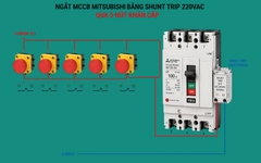 Ngắt mạch điện từ xa, tắt MCCB, CB từ xa thông qua shunt trip và ứng dụng.