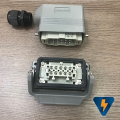 Giắc cắm (jack cắm) 10 chân 16A vuông Maojwei