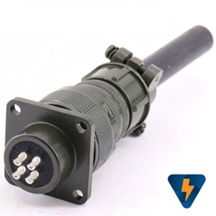 Giắc cắm (phích cắm) 4 chân 13A tròn