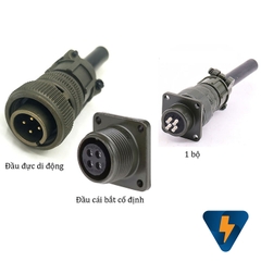 Giắc cắm (phích cắm) 4 chân 13A tròn