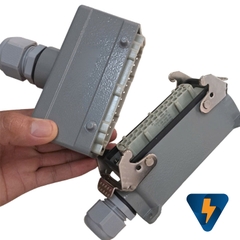 Đầu nối 24 chân, đầu nối 24 pin 16A hướng trên đế nổi
