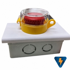 Nút dừng khẩn máy móc gắn đế âm tường