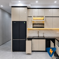 Tủ bếp nhựa đặc PVC phủ Acrylic Quận 8, HCM