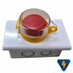 Mặt che nút dừng khẩn gắn đế âm tường