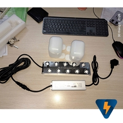 Bộ phun sương tạo độ ẩm siêu âm 10 mắt + nguồn + phao + dây dài 5 mét