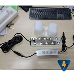 Bộ phun sương tạo độ ẩm siêu âm 10 mắt + nguồn + phao + dây dài 5 mét