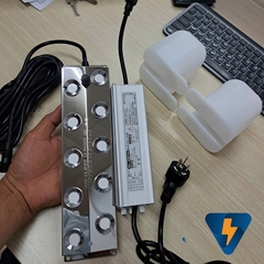 Bộ phun sương tạo độ ẩm siêu âm 10 mắt + nguồn + phao + dây dài 5 mét