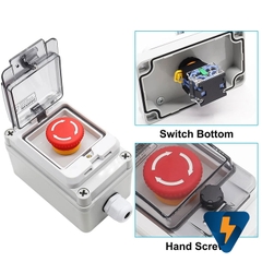 Hộp công tắc nút nhấn báo cháy ngắt điện chống nước