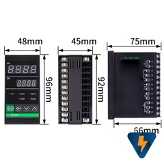 Bộ điều khiển nhiệt độ CH402 , Đồng hồ đo nhiệt độ CH402