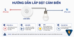 Bật tắt bóng đèn hành lang chung cư hiên nhà tự động