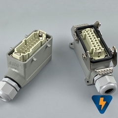 Đầu nối dây điện di động 10 16 24 32 48 chân vỏ bọc kim loại