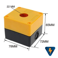 Hộp nhựa 1 2 3 4 5 6 lỗ màu vàng đen