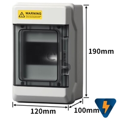 Tủ nhựa box nhựa gắn MCB CB chống nước 4 đường line