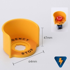 Nắp chụp nhựa bảo vệ nút nhấn, công tắc F22-15