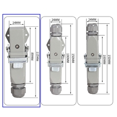 Giắc cắm (jack cắm) 5 chân 10A vuông kiểu nằm ngang