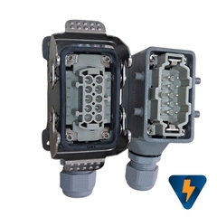 Đầu nối 10 chân, đầu nối 10 pin 16A đế nổi di động