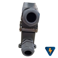 Đầu nối tải nặng cho cáp đồng trục Heavy Duty Connector 24 Pin 16A gắn nổi hướng ngang