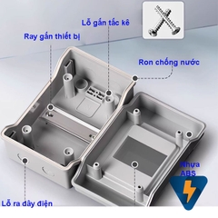 Hộp bằng nhựa (plastic) ABS ECO PN18