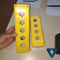 GQELE Hộp nhựa 4 lỗ, hộp nút nhấn 4 lỗ, box nhựa 4 lỗ GOB-4A GOB-4A-YW