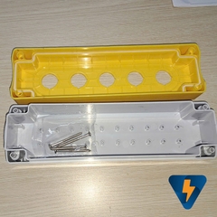 GQELE GOB-5A-YW Hộp nhựa 5 lỗ hộp nút nhấn 5 lỗ box nhựa 5 lỗ GOB-5A GOB-5A-YW