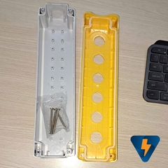 GQELE GOB-6A-YW Hộp đựng nút nhấn điều khiển bằng nhựa ABS GOB-6A-YW