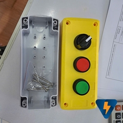 Hộp nhựa 3 lỗ  hộp nút nhấn 3 lỗ  box nhựa 3 lỗ GOB-3A-YW