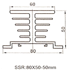 Đế nhôm tản nhiệt SSR 25A