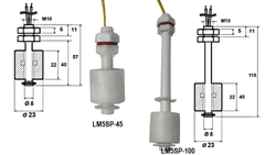 Phao báo mức nước nhựa phao đo mức nước bằng nhựa điện từ 45mm