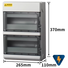 Hộp bằng nhựa (plastic) ABS ECO PN24