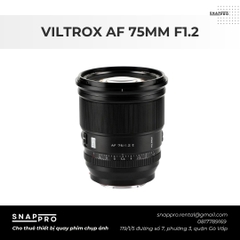 LENS VILTROX AF 75MM F1.2 FUJIFILM