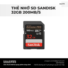 Thẻ nhớ SD SANDISK 32GB 200MB/s