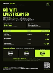 GÓI WIFI LIVESTREAM 5G