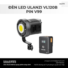 COMBO ĐÈN LED ULANZI VL120B + PIN V99