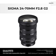 LENS SIGMA 24-70MM G2 F2.8