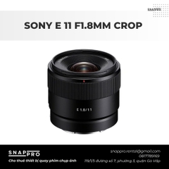 LENS SONY E 11 F1.8 CROP
