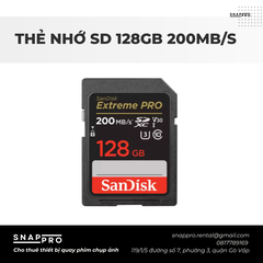 Thẻ nhớ SD SANDISK 128GB 200MB/s